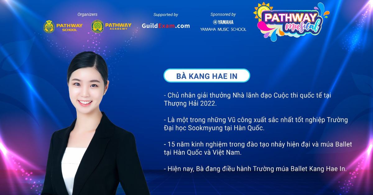 Cô Kang Hae In sẽ là một trong những người đồng hành quan trọng với các thí sinh tại Pathway Musical. 