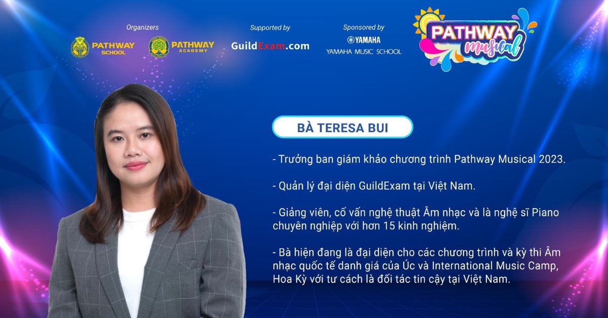 Cô Teresa Bui - Trưởng ban giám khảo chương trình.