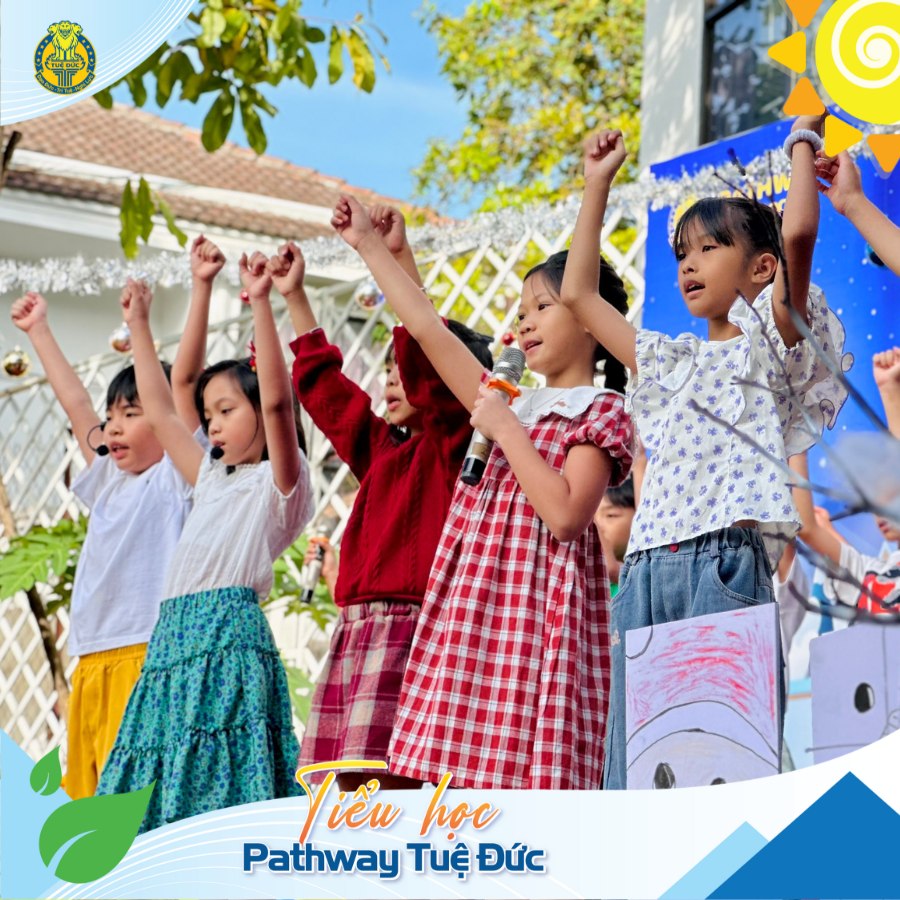 Tại Pathway Tuệ Đức, học sinh được vun bồi theo nhiều cách để tự tin, mạnh dạn chinh phục tri thức và hòa hợp trong môi trường học tập. 