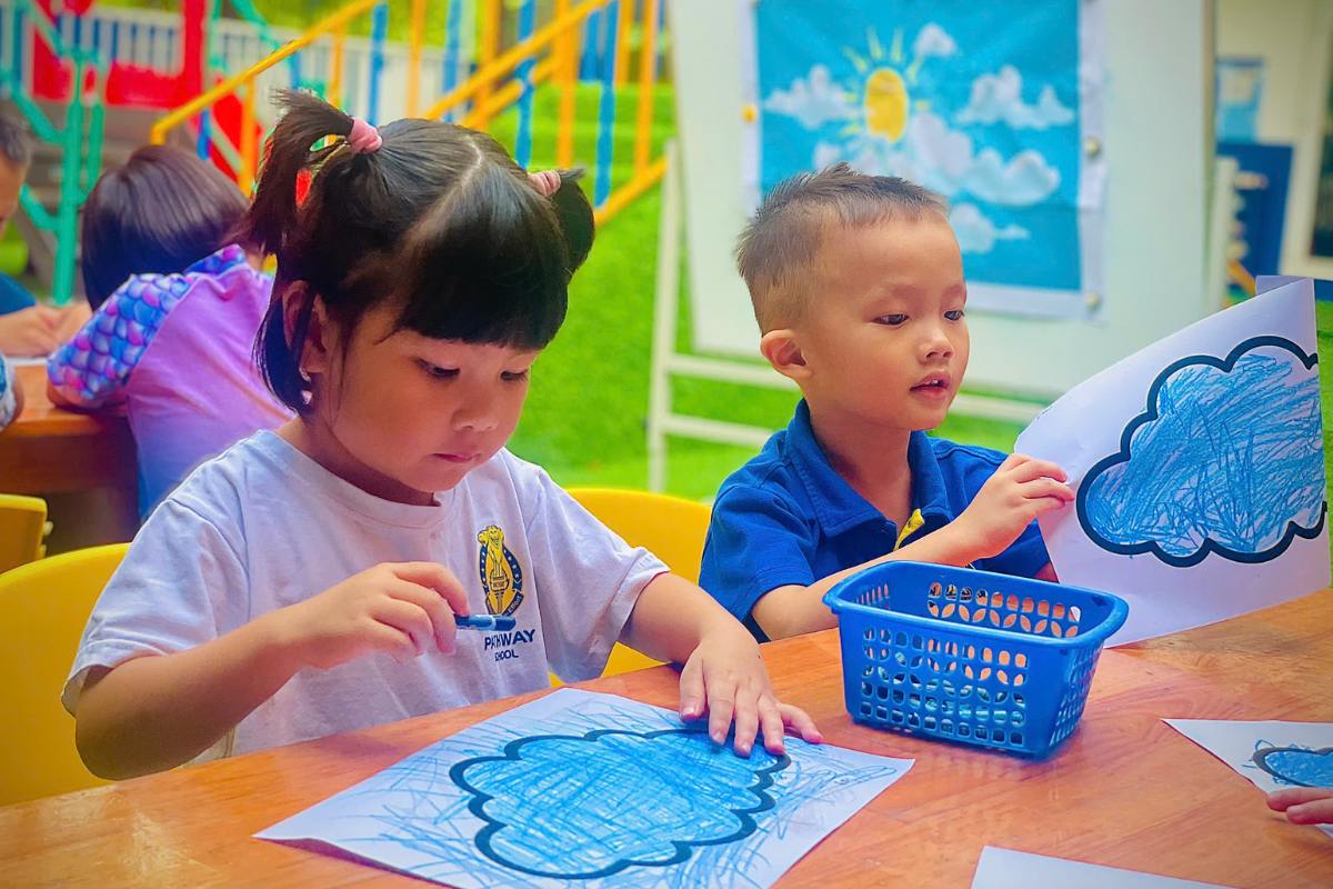 Nét vẽ bình an cũng là một hoạt động giáo dục cảm xúc cho trẻ mầm non.