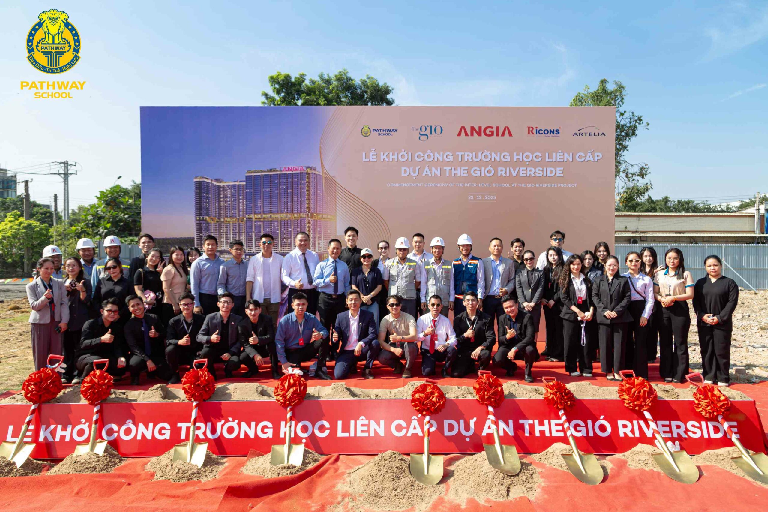 lễ khởi công xây dựng trường liên cấp Pathway School tại The Gió riverside