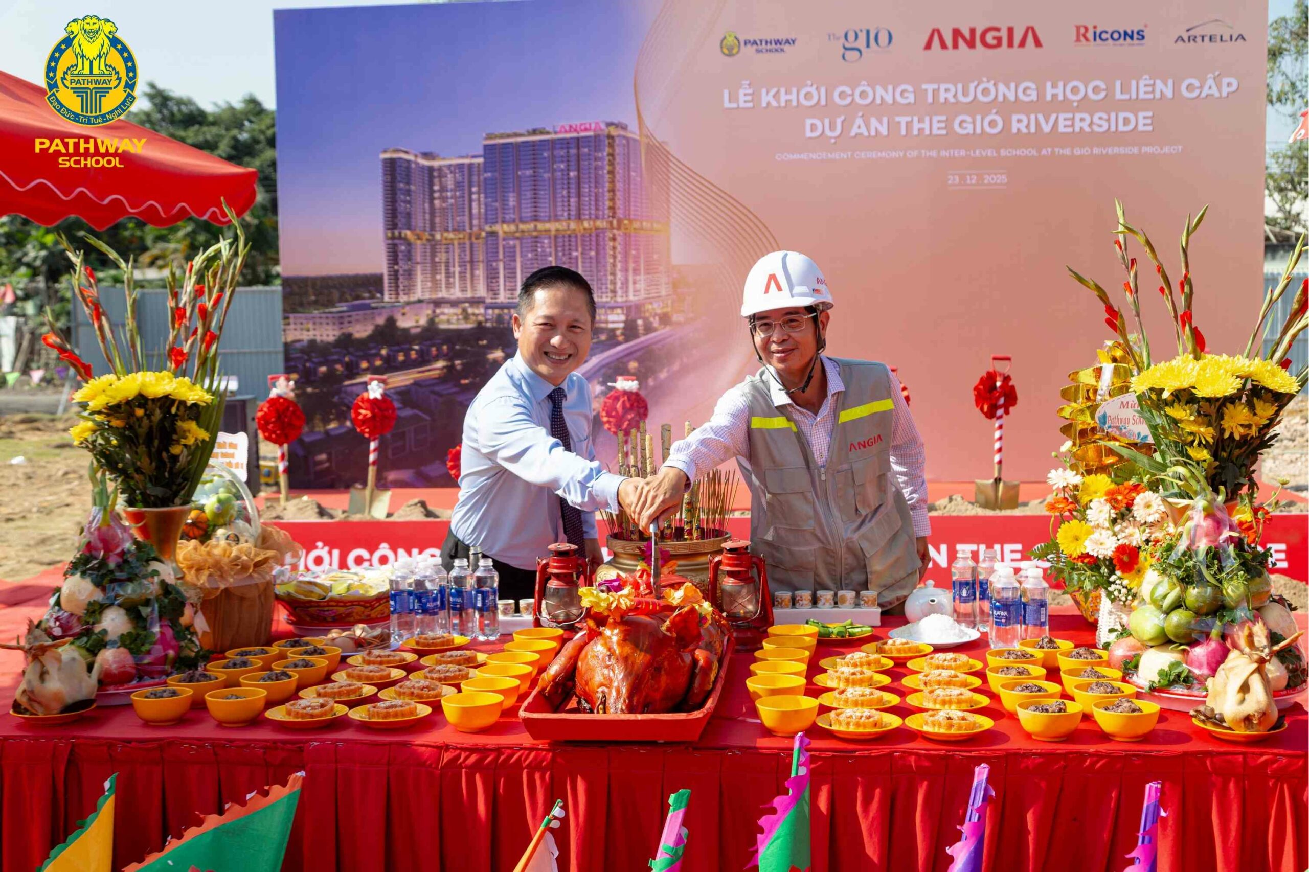 lễ khởi công xây dựng trường liên cấp Pathway School tại The Gió riverside
