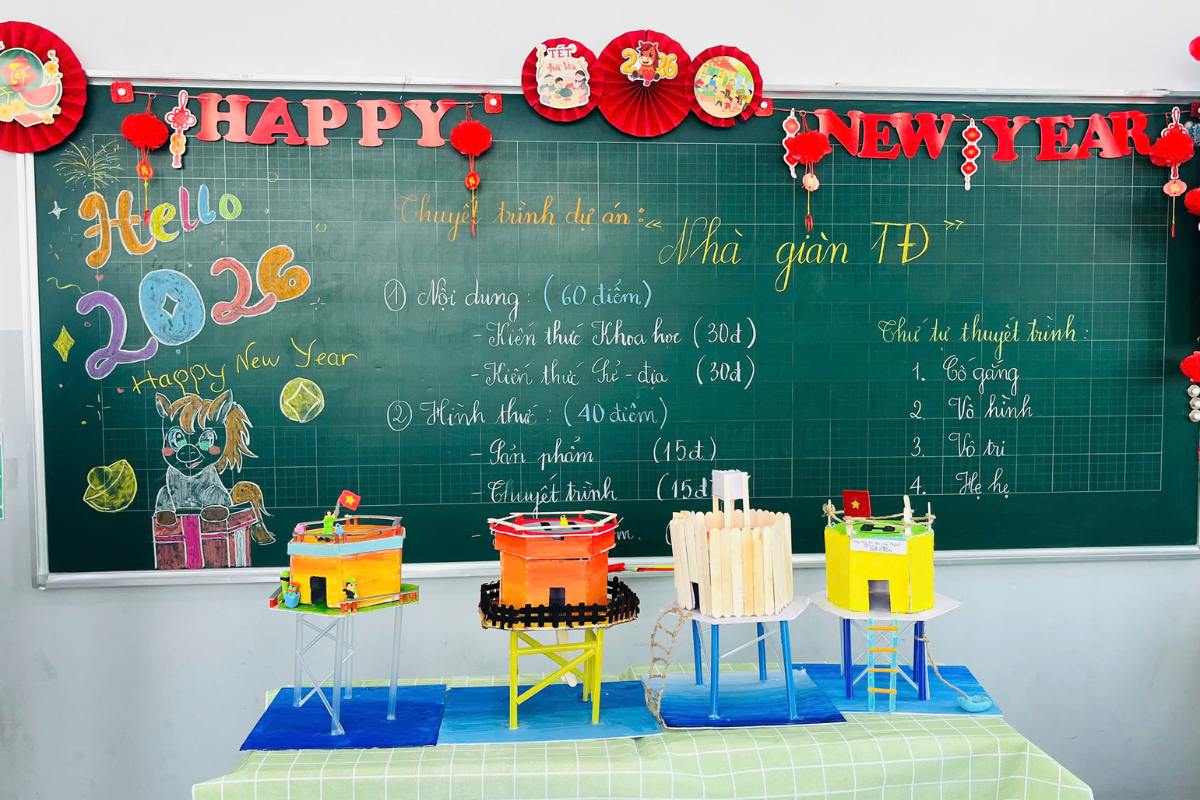 Nhà giàn - Sản phẩm STEAM của học sinh Tiểu học.